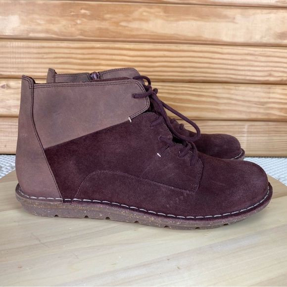 Clarks Tamitha Key Brown Leather/Suede Chukka Ankle Boots Booties Women's 9.5 US - Picture 8 of 10